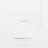 Friendship Card Bundle – Set of 6 Folded 4.25 x 5.5 Greeting Cards – Social Stationery