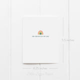 Friendship Card Bundle – Set of 6 Folded 4.25 x 5.5 Greeting Cards – Social Stationery