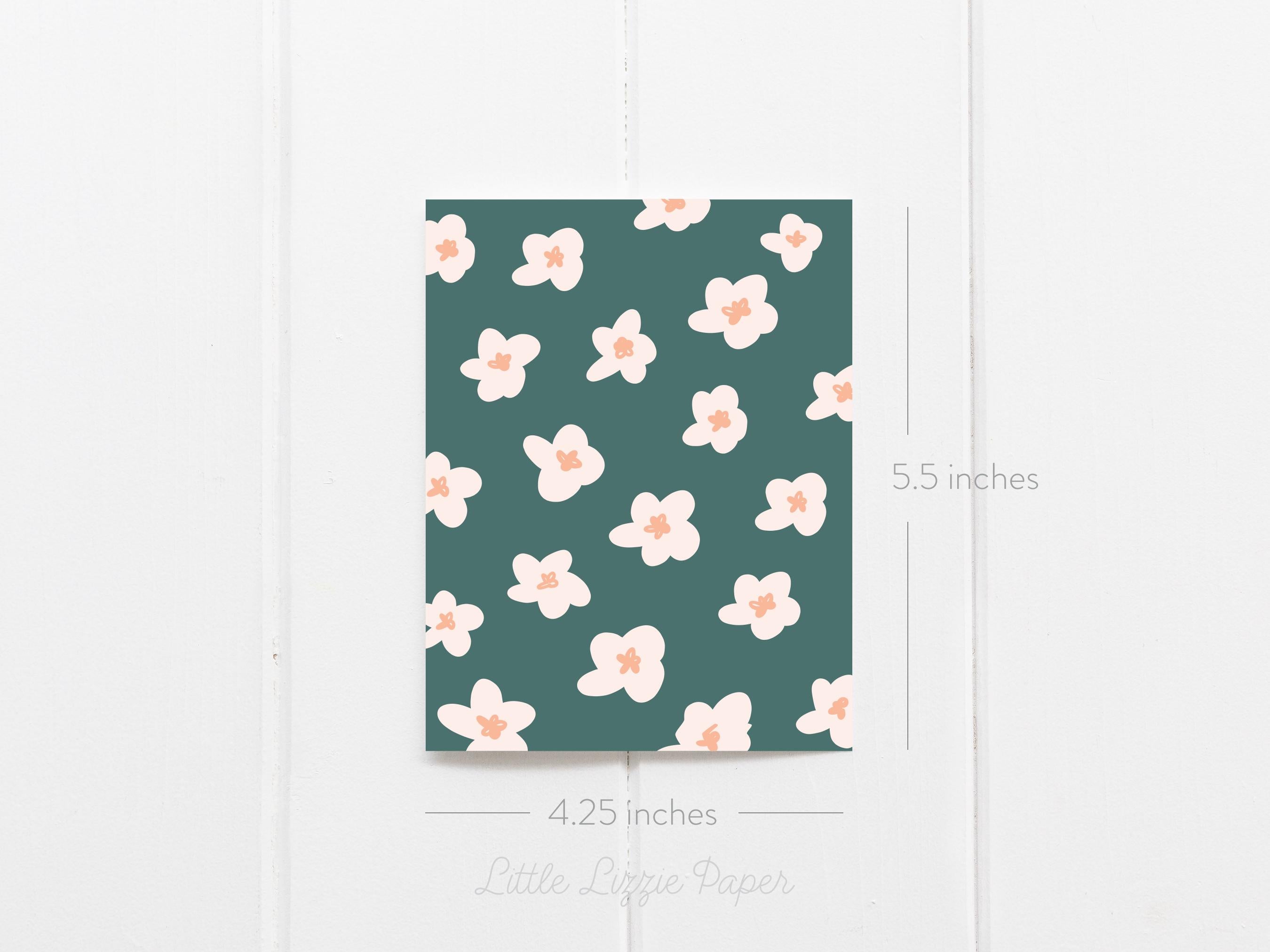 Thank You Card Bundle – Set of 6 Folded 4.25 x 5.5 Greeting Cards – Social Stationery