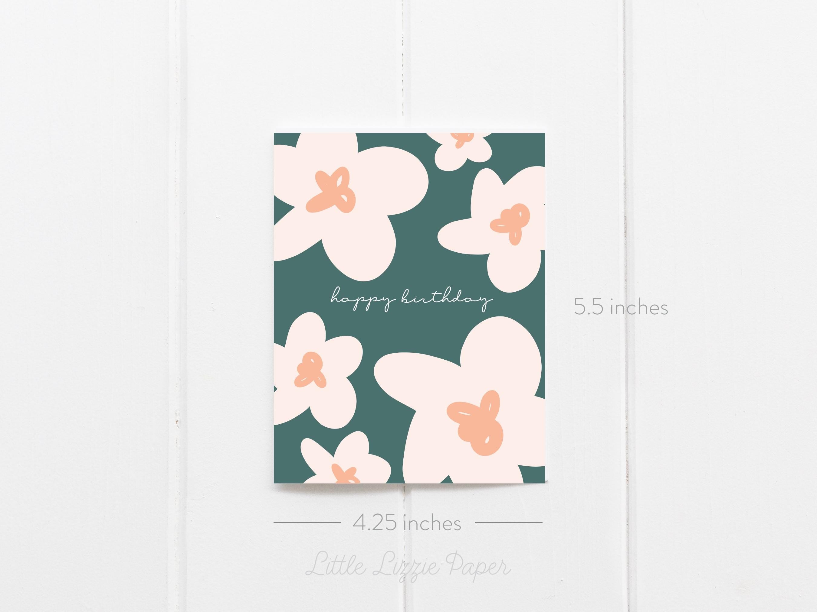 Birthday Card Bundle – Set of 6 Folded 4.25 x 5.5 Greeting Cards – Social Stationery