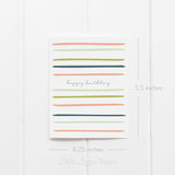 Birthday Card Bundle – Set of 6 Folded 4.25 x 5.5 Greeting Cards – Social Stationery