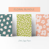 Floral Card Bundle – Set of 6 Folded 4.25 x 5.5 Greeting Cards – Blank Cards – Social Stationery