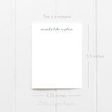 Notepad Bundle – Floral To Do and Sounds Like a Plan Notepads – 50-Sheet Tear-Off Notepads, 5.5 x 8.5 Notepad, 4.25 x 5.5 Notepad