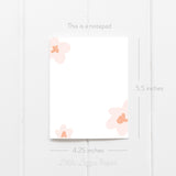 Notepad Bundle – White Floral To Do and Blush Floral Notepads – 50-Sheet Tear-Off Notepads, 5.5 x 8.5 Notepad, 4.25 x 5.5 Notepad