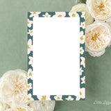 Notepad Bundle – Teal Floral and Hey, Hi, Hello Notepads – 50-Sheet Tear-Off Notepads, 5.5 x 8.5 Notepad, 4.25 x 5.5 Notepad