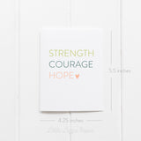 Encouragement Card Bundle – Set of 6 Folded 4.25 x 5.5 Greeting Cards – Social Stationery