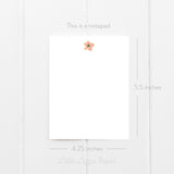 Notepad Bundle – Blush Floral and Flower Notepads – 50-Sheet Tear-Off Notepads, 5.5 x 8.5 Notepad, 4.25 x 5.5 Notepad