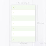 Notepad Bundle – Weekly Color Block and Notes Color Block Notepads – 50-Sheet Tear-Off Notepads, 5.5 x 8.5 Notepad, 4.25 x 5.5 Notepad