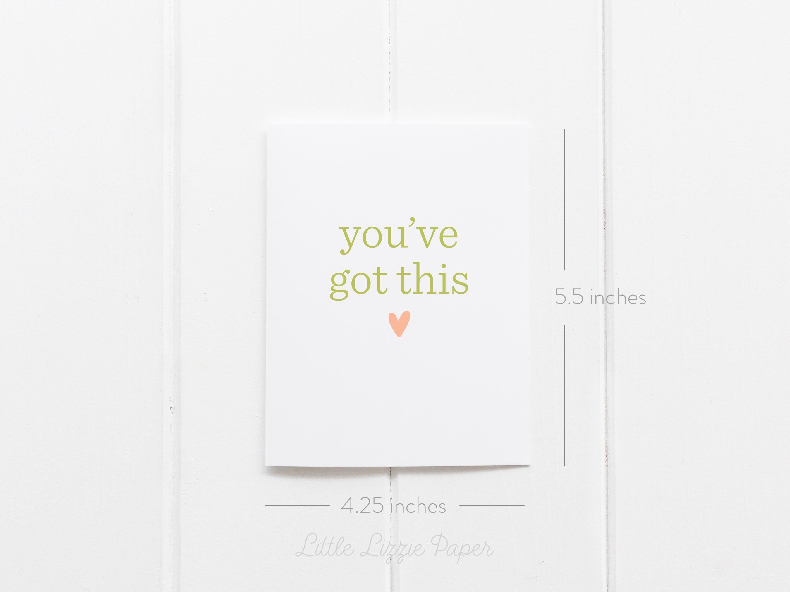 Encouragement Card Bundle – Set of 6 Folded 4.25 x 5.5 Greeting Cards – Social Stationery