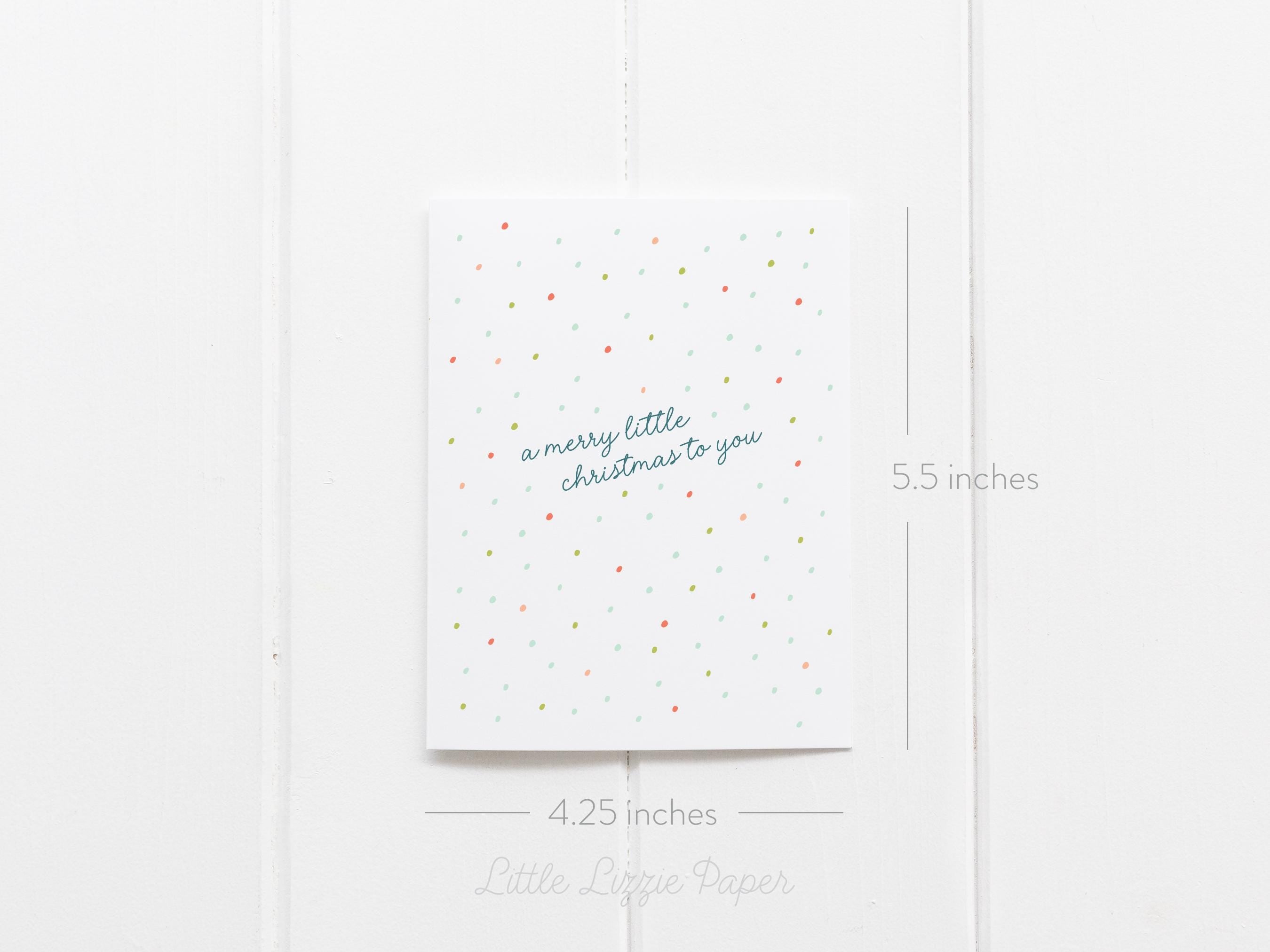 Holiday Card Bundle – Set of 6 Folded 4.25 x 5.5 Greeting Cards – Social Stationery