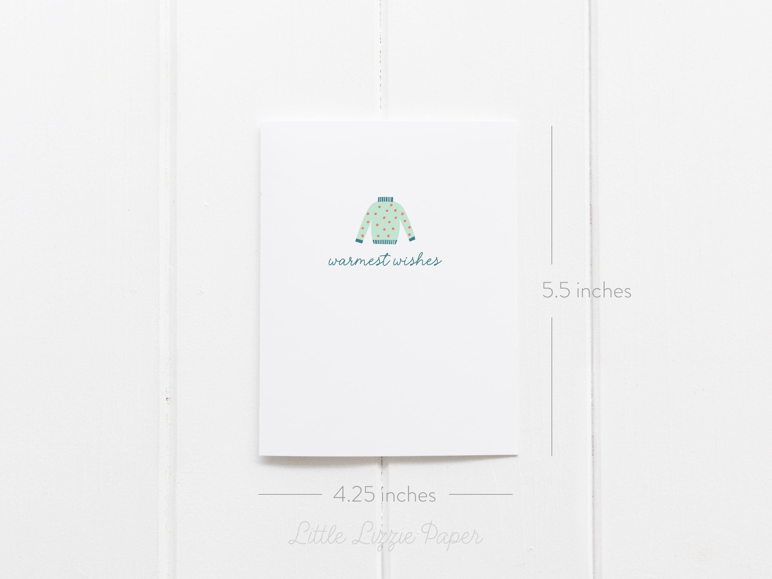 Holiday Card Bundle – Set of 6 Folded 4.25 x 5.5 Greeting Cards – Social Stationery