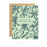 Wishing You Joy Card – Birthday Card – Friendship Card – Folded 4.25 x 5.5 Greeting Card – Social Stationery