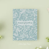 Sympathy Card – Floral Card – Folded 4.25 x 5.5 Greeting Card – Social Stationery