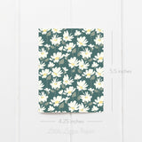 Teal Daisy Card - Thank You Card – Birthday Card – Folded 4.25 x 5.5 Greeting Card – Social Stationery