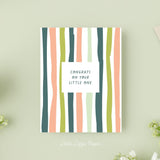 Congrats On Your Little One Card – Baby Shower Card – New Baby Card – Folded 4.25 x 5.5 Greeting Card – Social Stationery