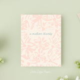 A Million Thanks Card - Thank You Card – Floral Card – Folded 4.25 x 5.5 Greeting Card – Social Stationery