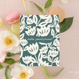 Hello Sweet Friend Card – Friendship Card – Folded 4.25 x 5.5 Greeting Card – Social Stationery
