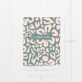 A Little Hello Floral Card – Friendship Card – Folded 4.25 x 5.5 Greeting Card – Social Stationery