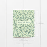 Just a Note To Say – Friendship Card – Folded 4.25 x 5.5 Greeting Card – Social Stationery