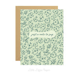 Just a Note To Say – Friendship Card – Folded 4.25 x 5.5 Greeting Card – Social Stationery
