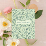 Just a Note To Say – Friendship Card – Folded 4.25 x 5.5 Greeting Card – Social Stationery