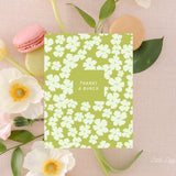 Thanks A Bunch Floral Card - Thank You Card – Floral Card – Folded 4.25 x 5.5 Greeting Card – Social Stationery