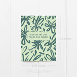 Wishing You Joy Card – Birthday Card – Friendship Card – Folded 4.25 x 5.5 Greeting Card – Social Stationery