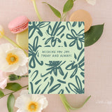 Wishing You Joy Card – Birthday Card – Friendship Card – Folded 4.25 x 5.5 Greeting Card – Social Stationery