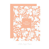 Beautiful Couple Card – Wedding Card – Congratulations Card – Folded 4.25 x 5.5 Greeting Card – Social Stationery