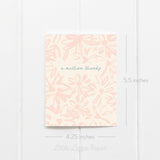 A Million Thanks Card - Thank You Card – Floral Card – Folded 4.25 x 5.5 Greeting Card – Social Stationery