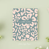 A Little Hello Floral Card – Friendship Card – Folded 4.25 x 5.5 Greeting Card – Social Stationery